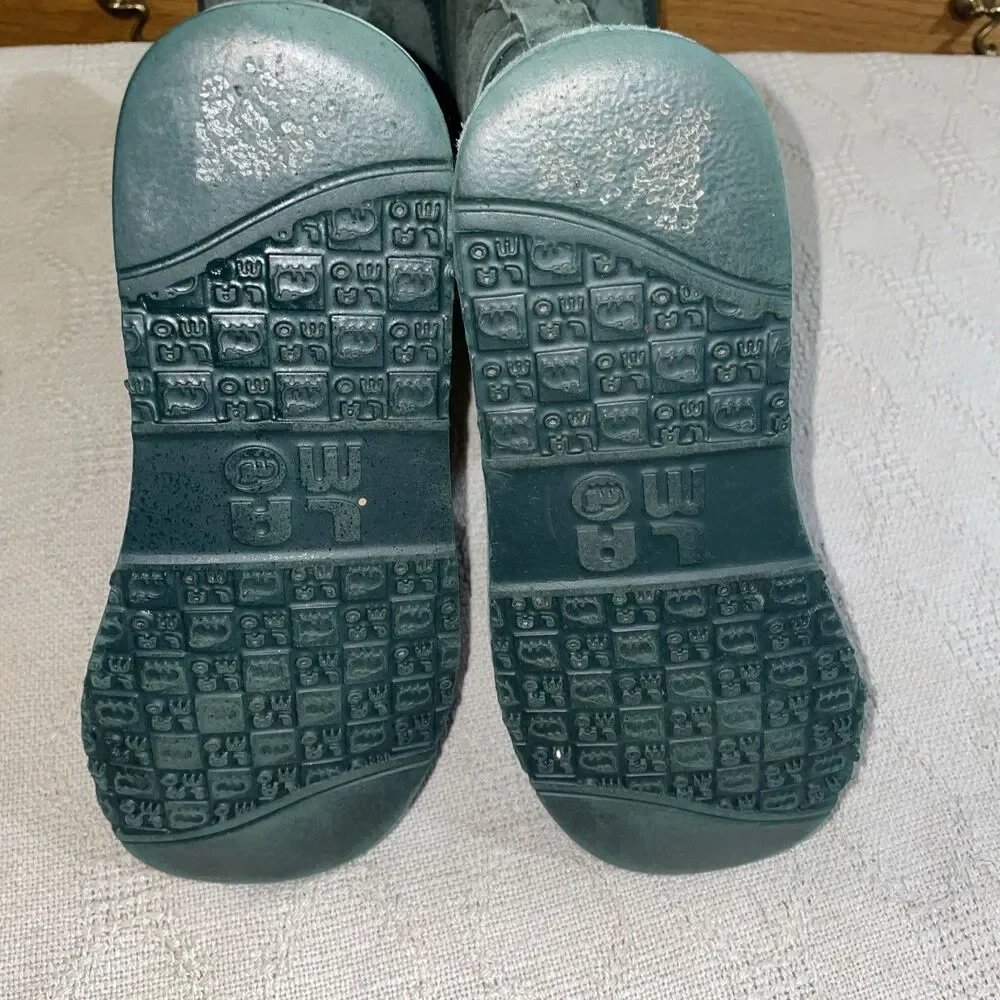 Lamo Women’s Fleece Lined Boots Size 9 M Green Leather Outdoors Comfort Warmth 1